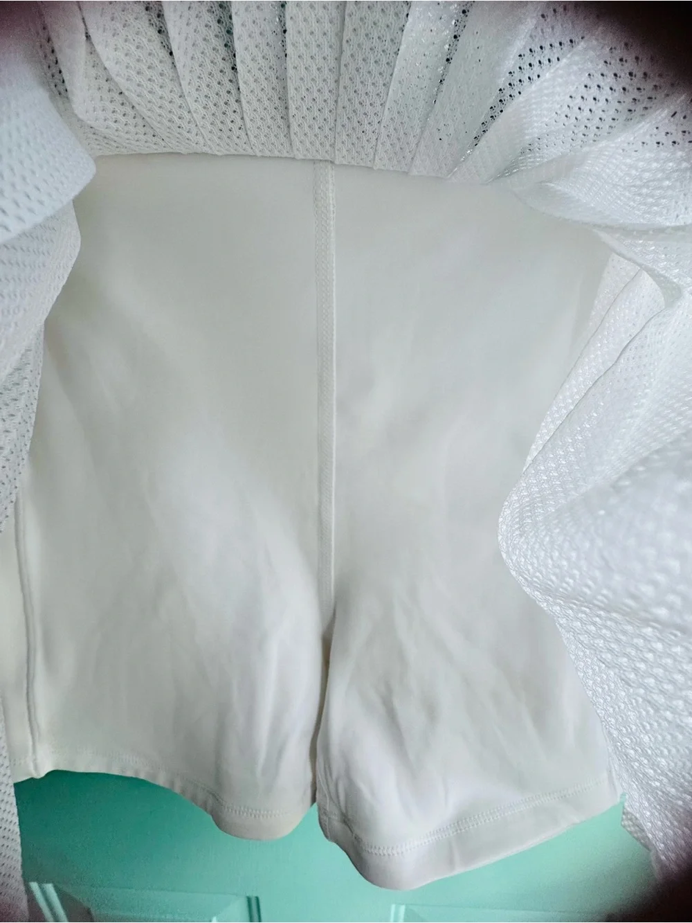 Athleta Women's White Pleated Active Skirt - New without tag